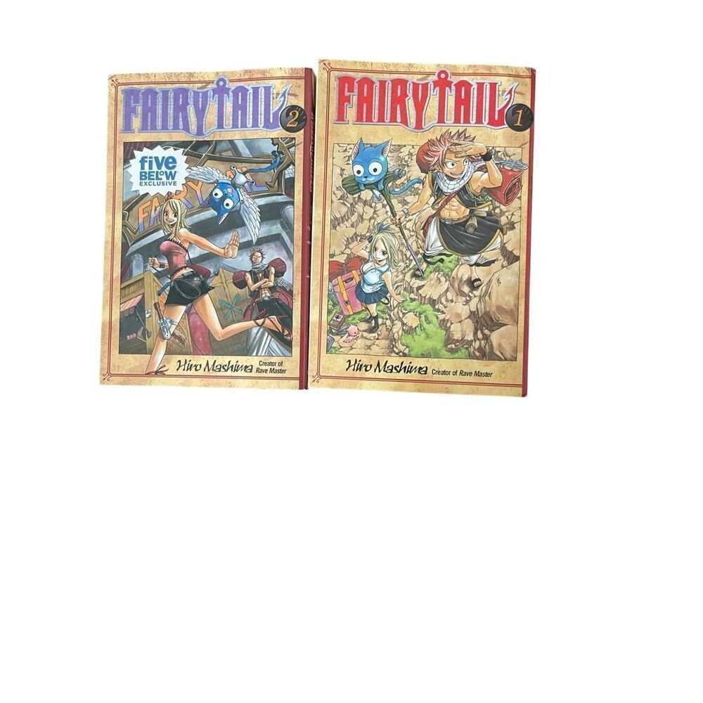 Kodansha Comics Fairy Tail English Manga Volume 1 & 2 By Hiro Mashima Anime Book